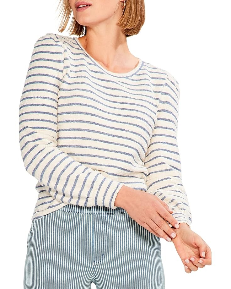

Топ NIC+ZOE Striped Oceanus, синий