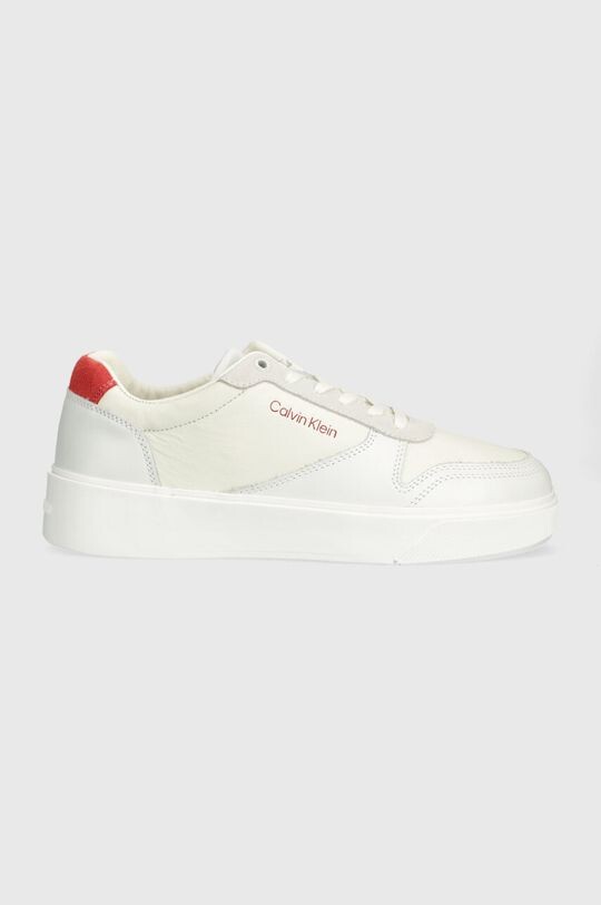 

Кожаные кроссовки LOW TOP LACE UP BSKT Calvin Klein, белый
