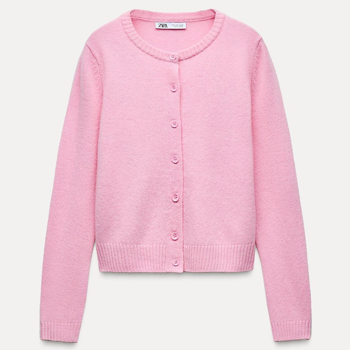 

Кардиган Zara by Carlyne Cerf 100% Wool Basic, розовый