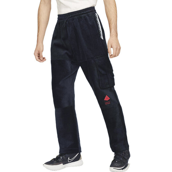 Брюки men's corduroy cargo casual straight long pants/trousers black Nike, черный — фото 4