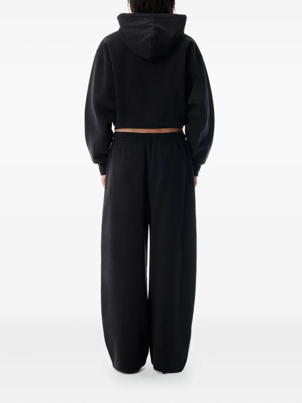 Спортивные брюки с кулиской и стразами Alexander Wang, черный — фото 3
