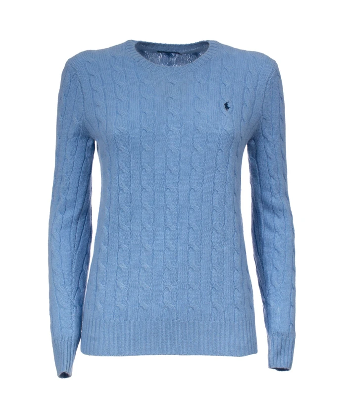 

Свитер с круглым вырезом из кашемировой шерсти Polo Ralph Lauren, синий