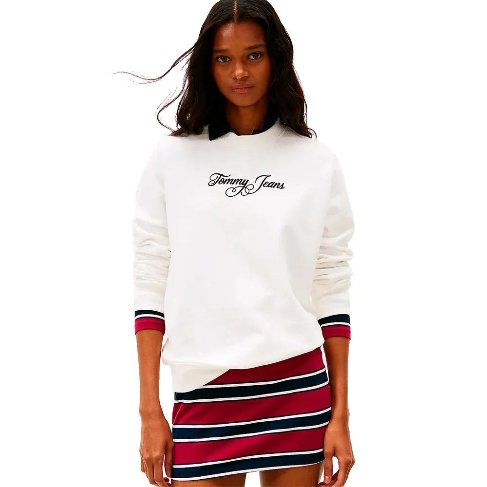 

Толстовка Tommy Jeans Ess Logo 1 Regular Fit, белый