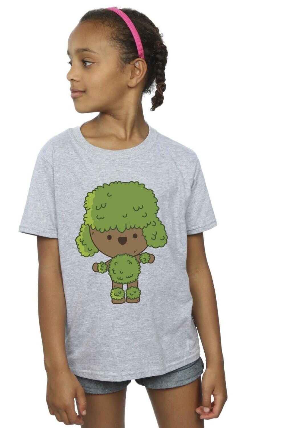 

Хлопковая футболка I Am Groot Chibi Dance Marvel, серый