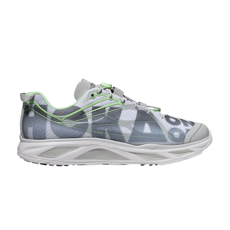 

Кроссовки HOKA Huaka Origins 'Harbor Mist Lime Glo', серый