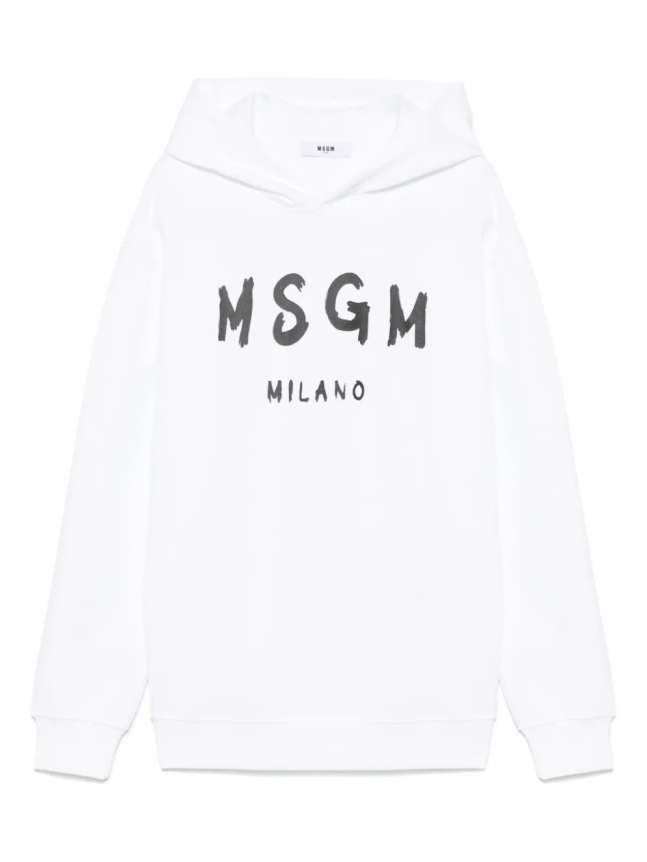 

MSGM Kids худи с логотипом, белый