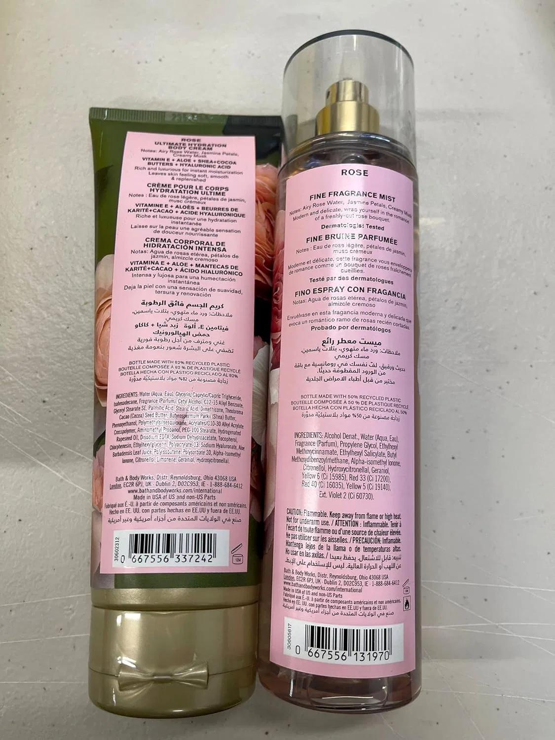 Крем для тела и туалетная вода Rose Bath & Body Works 236 мл — фото 2