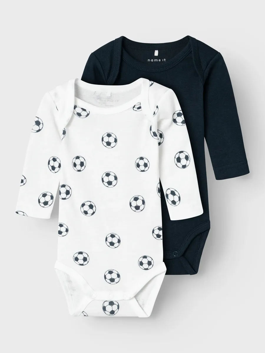

Комбинезон для сна Name It "NBMBODY 2P LS FOOTBALL NOOS" (упаковка, 2 шт.), белый