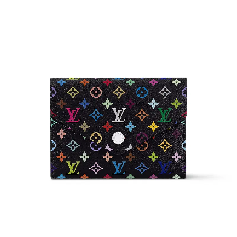 

LOUIS VUITTON Кошелек Victorine от Takashi Murakami черный разноцветный