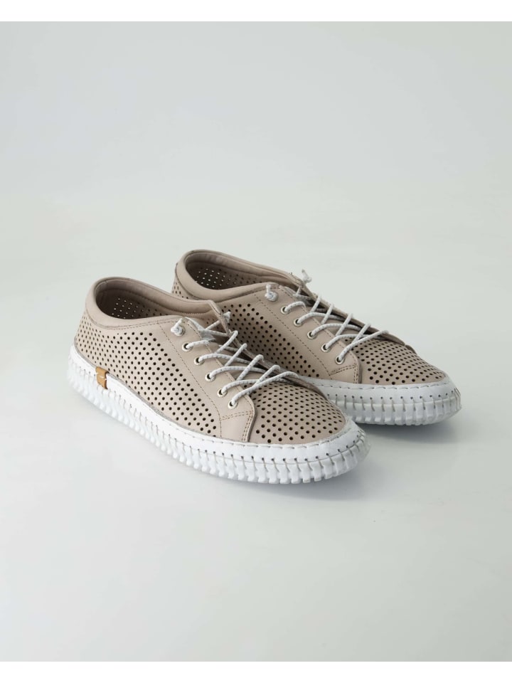 Кроссовки на шнуровке Andrea Conti SHOES, бежевый