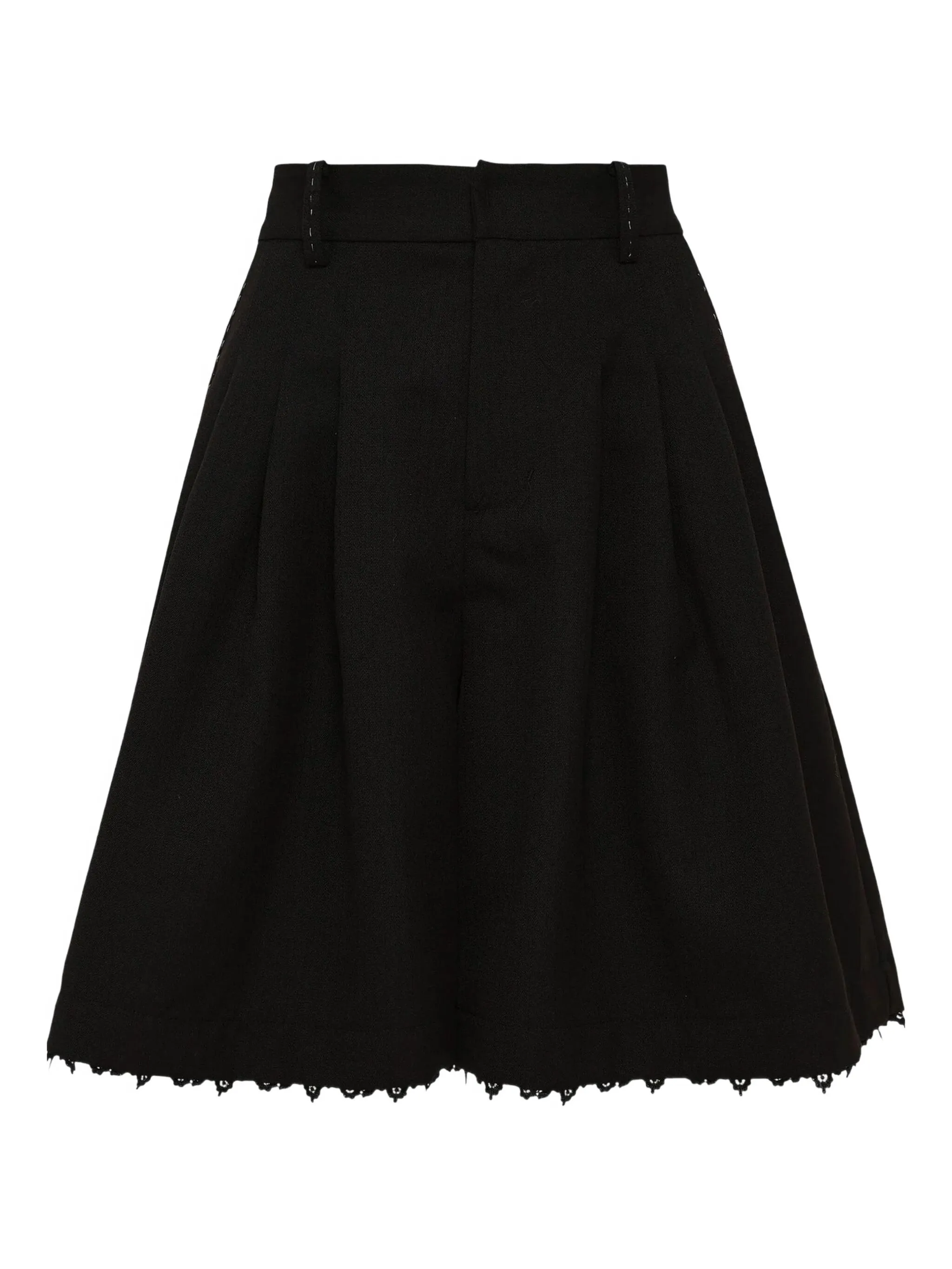 

Кружевные шорты со складками Renli Su, черный