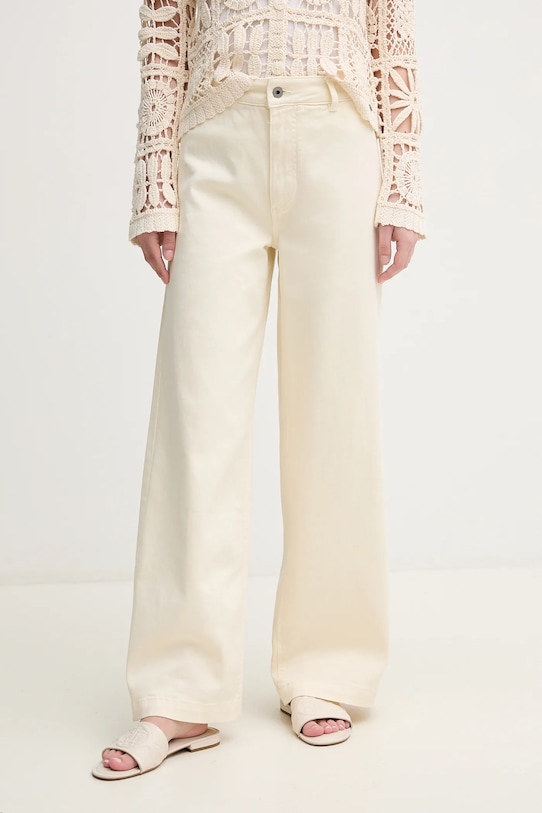 

Джинсы HIGH RISE WIDE CROP TANIA с высокой посадкой и широкими укороченными штанинами Pepe Jeans, бежевый