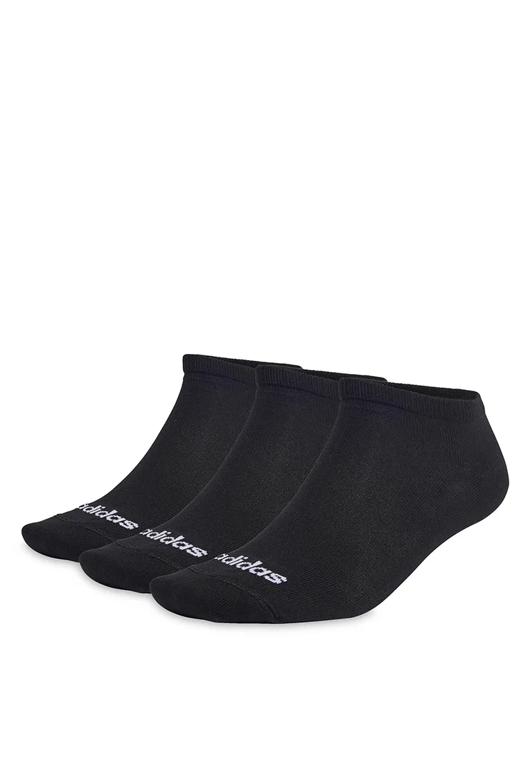 Носки женские, низкие, 3 пары Adidas, черный