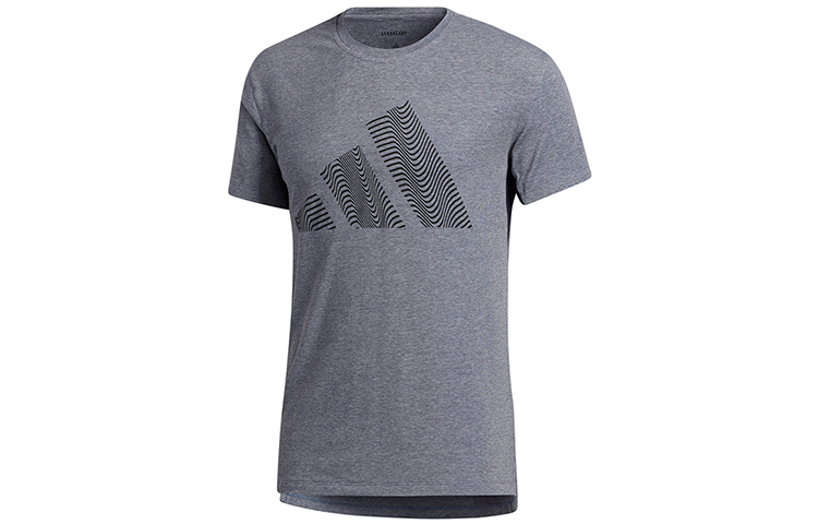 Футболка с втачными рукавами мужская чернильно-синяя Adidas — фото 2