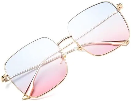 

Солнцезащитные очки 2027 года для женщин и мужчин: винтажные, большие, модные, унисекс, с металлической оправой и защитой от УФ-излучения UV400 MTZJH, Leopard