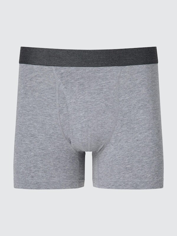 

Хлопковые боксерские трусы Uniqlo, серый