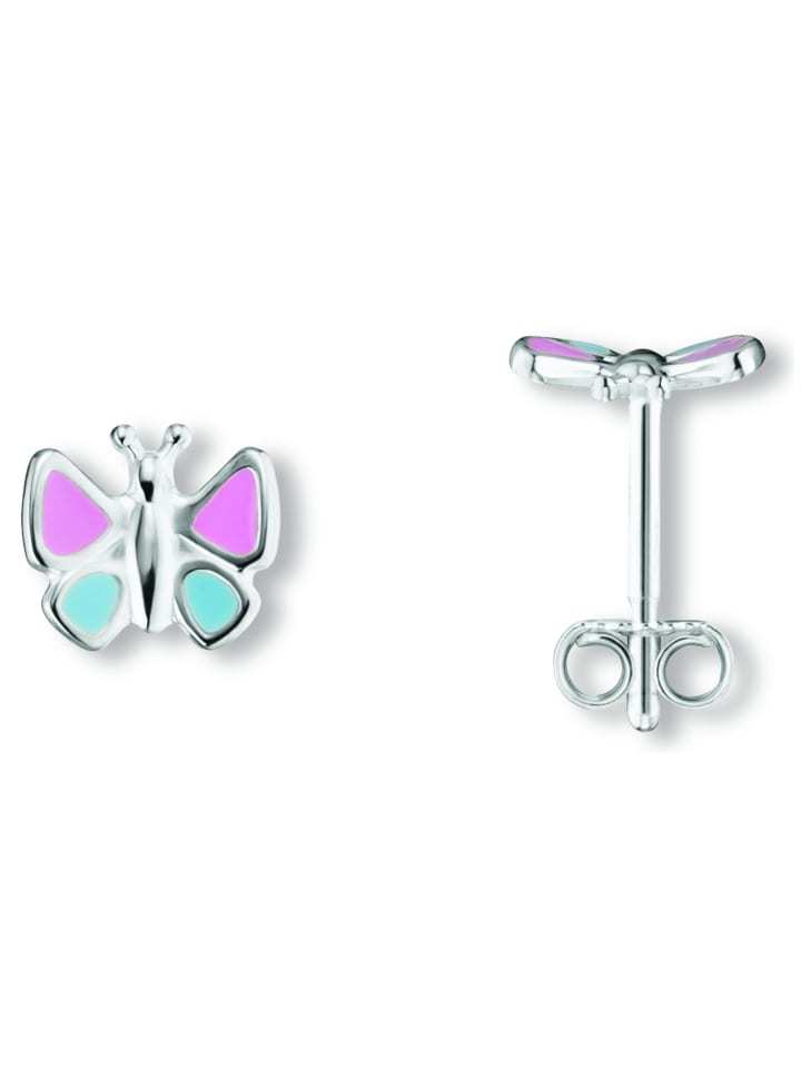 

ONE ELEMENT Серьги-гвоздики в виде бабочек, изготовленные из серебра 925 пробы