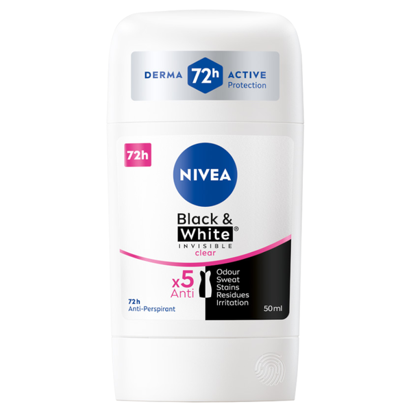

Антиперспирант-карандаш, 50 мл Nivea Black&White clear