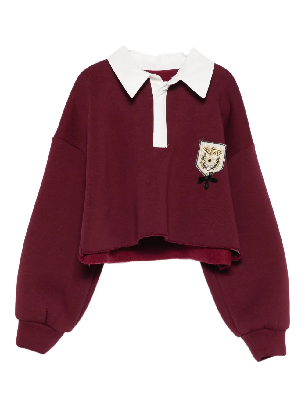 

Поло с нашивкой в виде герба Miss Grant Kids, красный