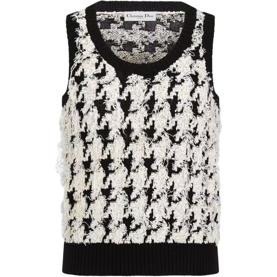 DIOR Коллекция SS25 Весна-Лето Готовая к ношению Повседневный костюм Women's Black White — фото 4