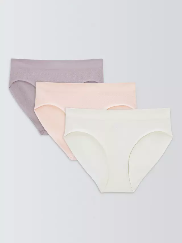 

Трусики бикини John Lewis Seamless 3 шт, цвет neutral/multi