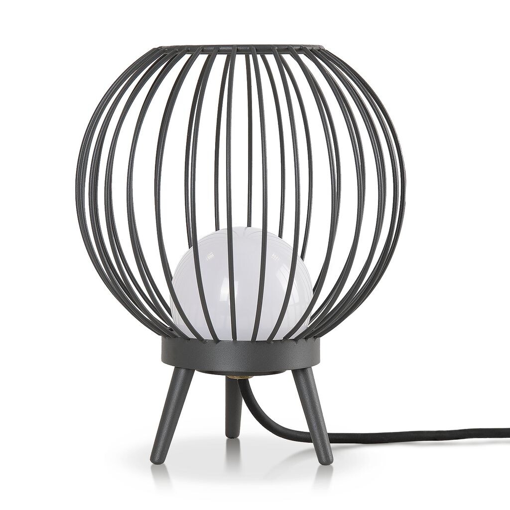 

Уличный светильник, торшер, настольная лампа, уличная терраса, сад, IP 54, кабель 3 м Paco Home, серый