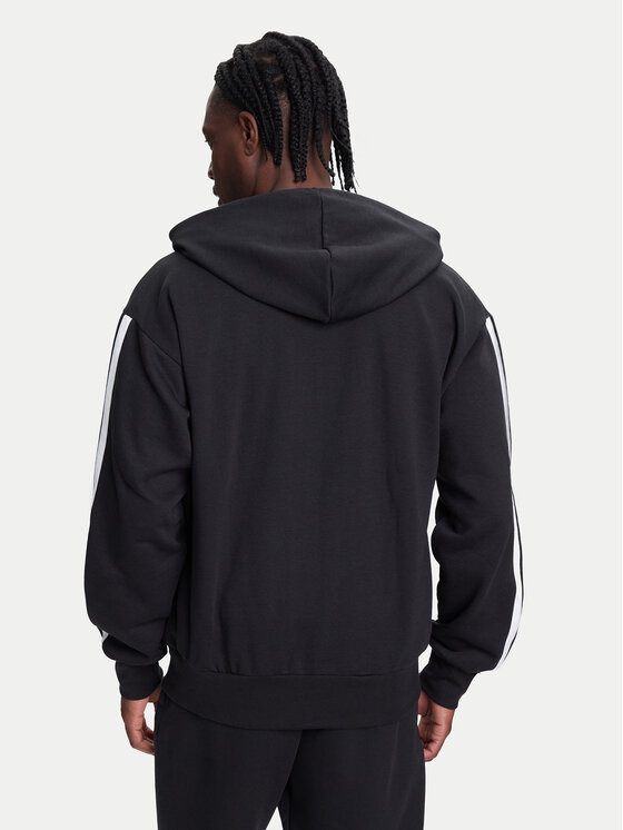 Толстовка обычного кроя Essentials 3-Stripes JD1870 Adidas, черный — фото 3