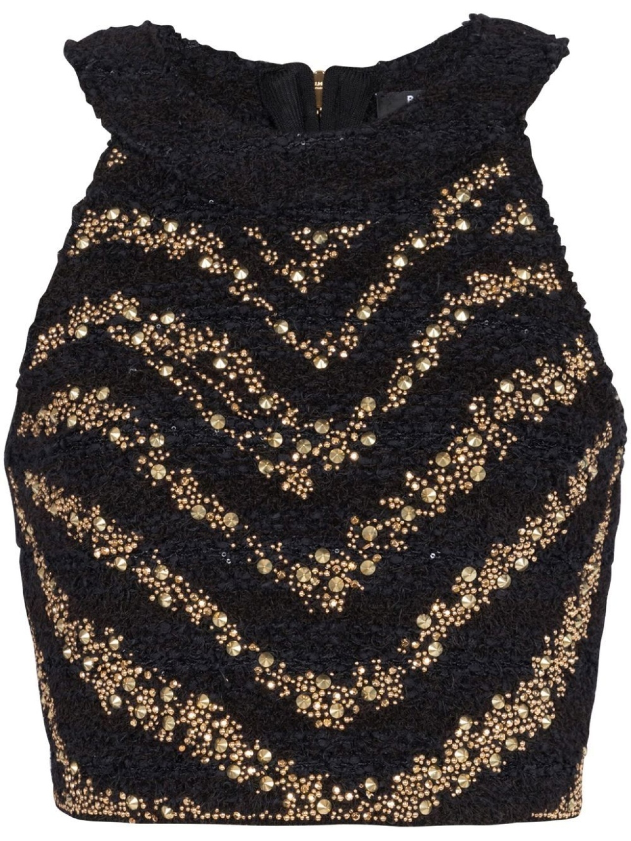 

Balmain sequin-embellished knitted top, черный