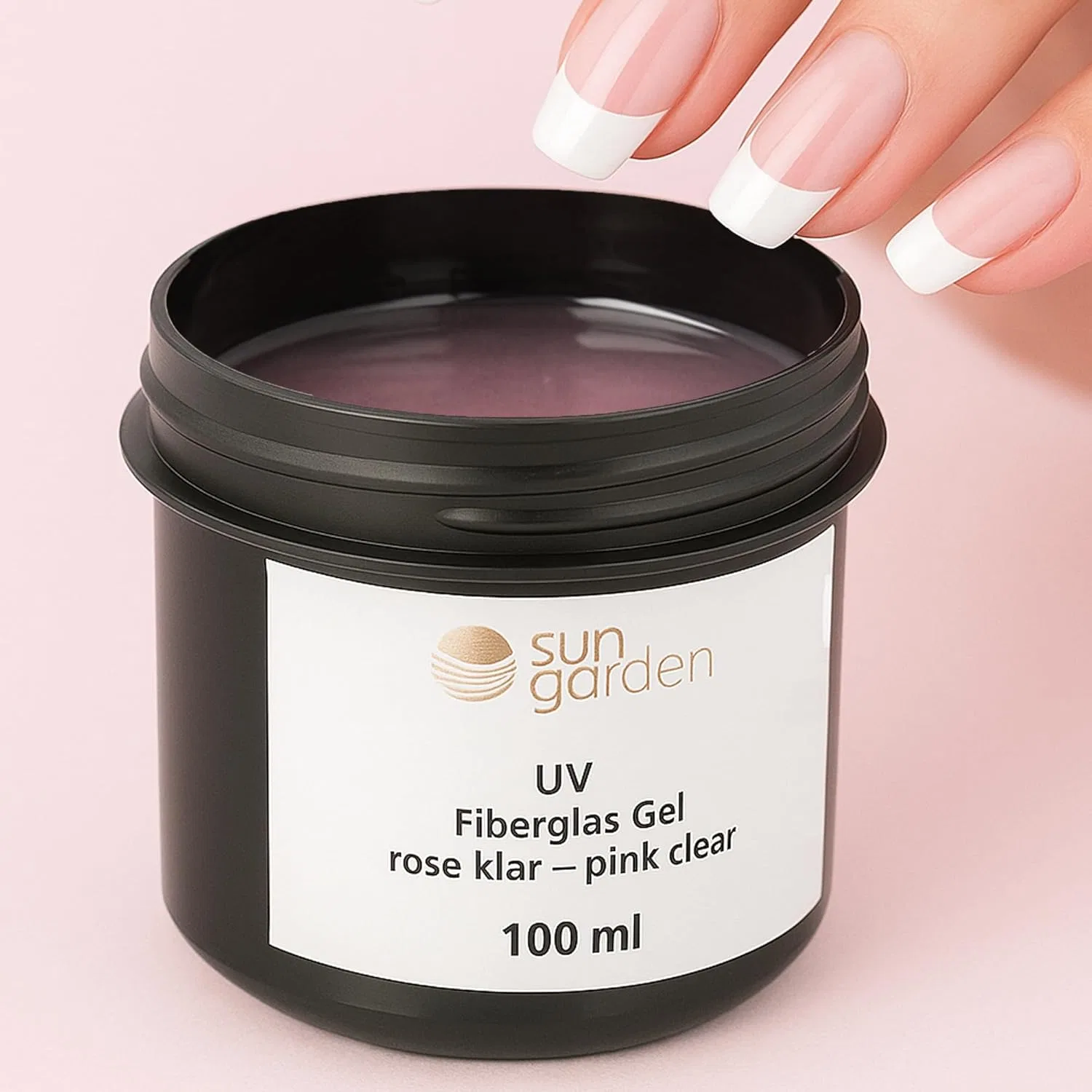 Гель для наращивания ногтей «Fibreglass Gel Rose Clear» 100 мл от Sun Garden Nails Sun Garden Nails — фото 4