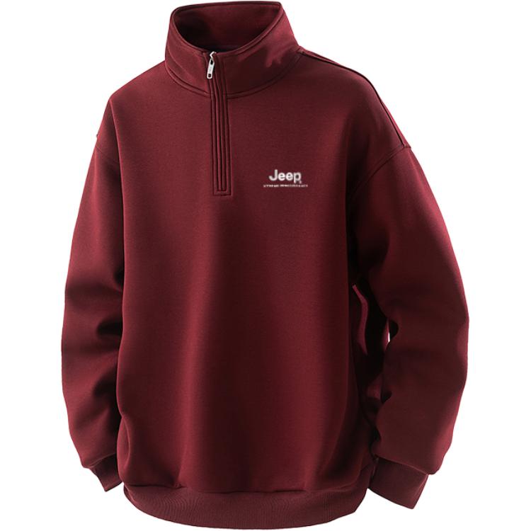

Свитшот Unisex Stand Collar Thickened Regular Jeep, maroon (upgraded heavyweight)