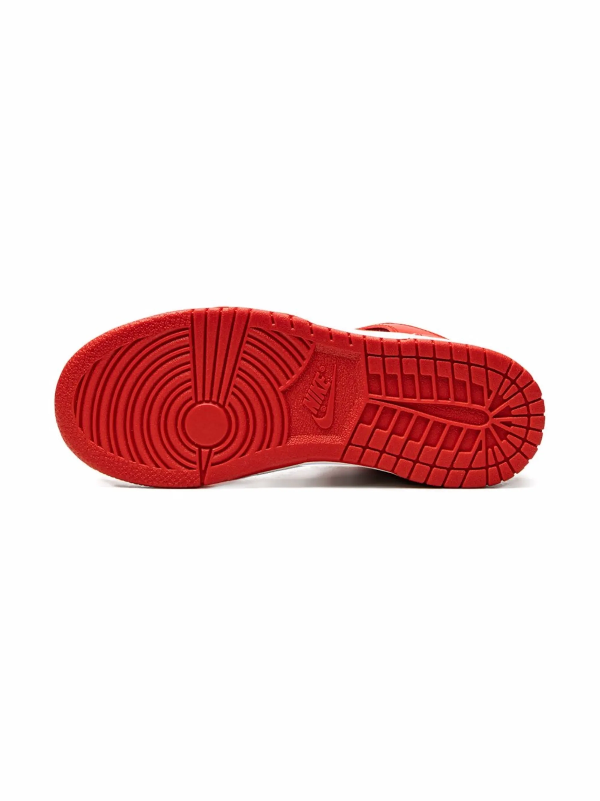 Кроссовки Dunk High Nike Kids, красный — фото 4
