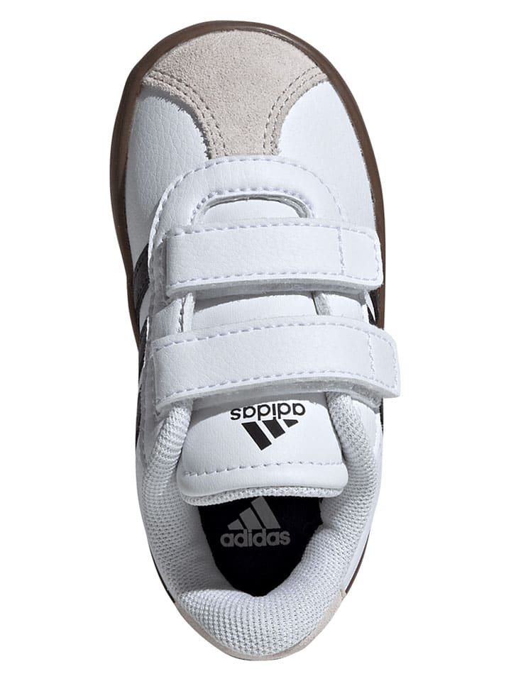 Adidas Кожаные кроссовки "Court 3.0" в бело-черной расцветке — фото 3