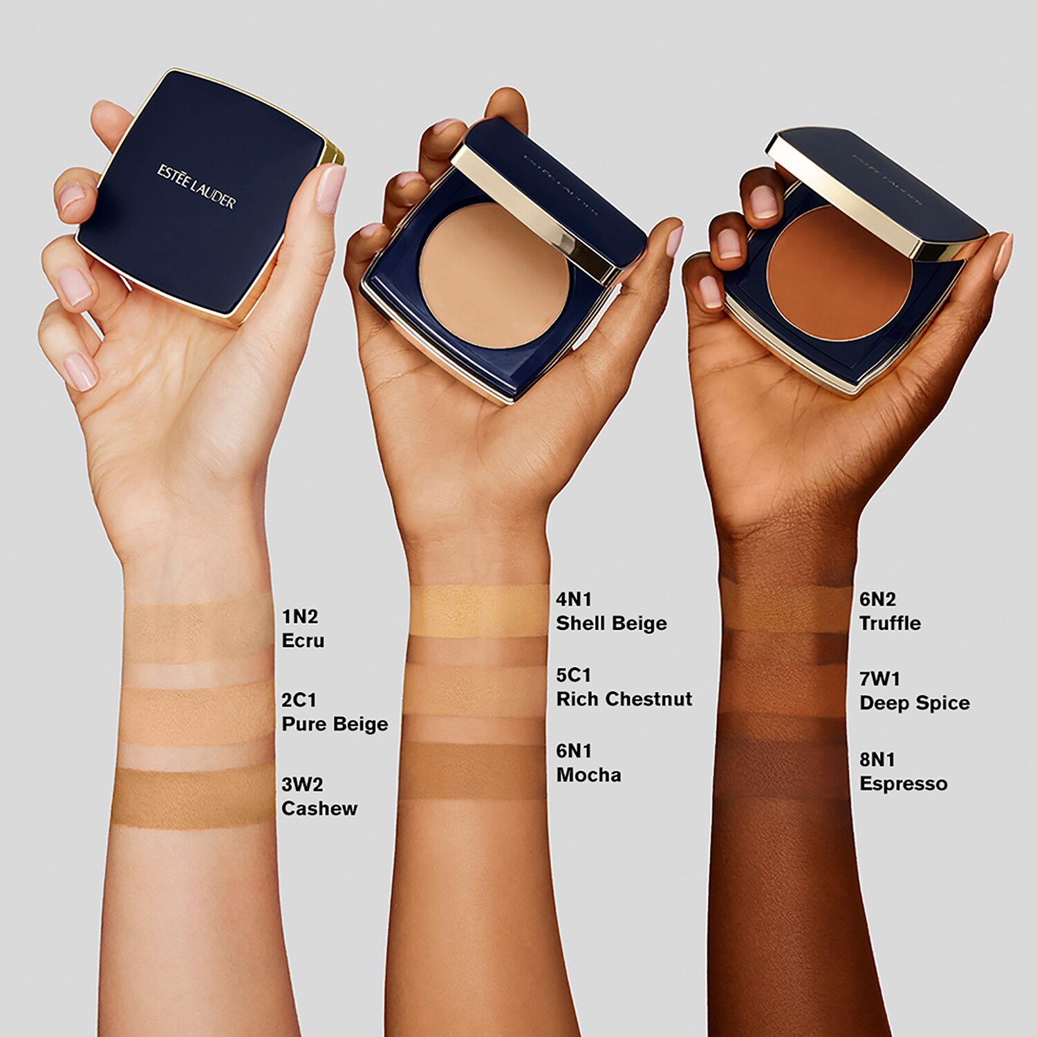 Тональная основа Double Wear Powder Foundation Estée Lauder, 2C3 FRESCO (12 g) — фото 3