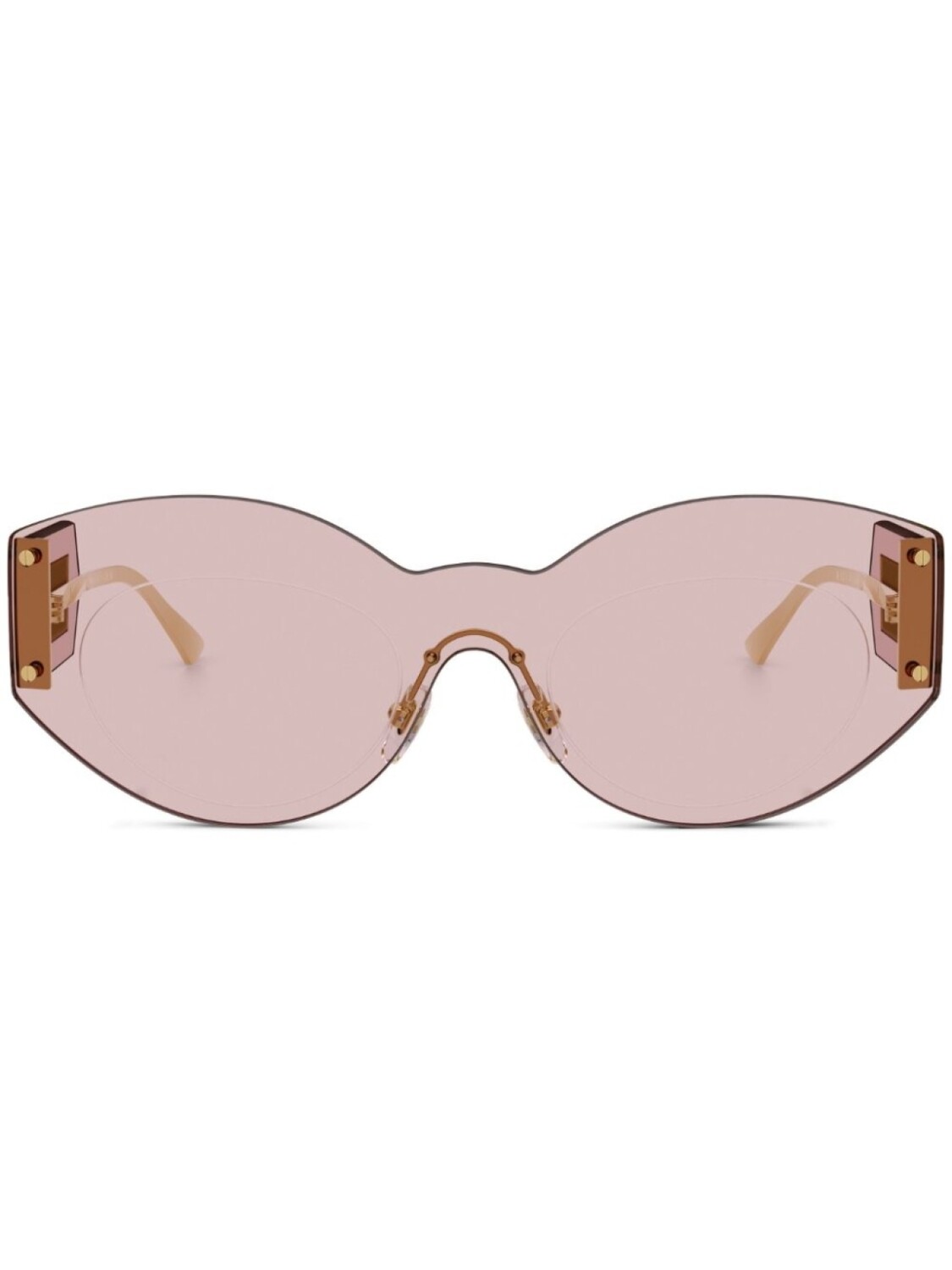 

Очки в прозрачной оправе Versace Eyewear, розовый