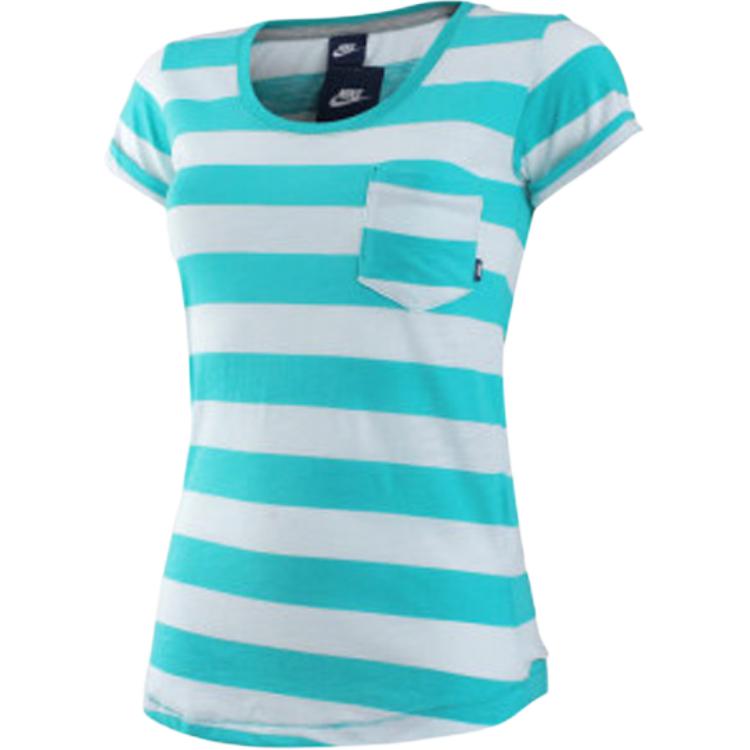 

Nike Футболка Women's Blue White Stripes, Белый, Nike Футболка Women's Blue White Stripes