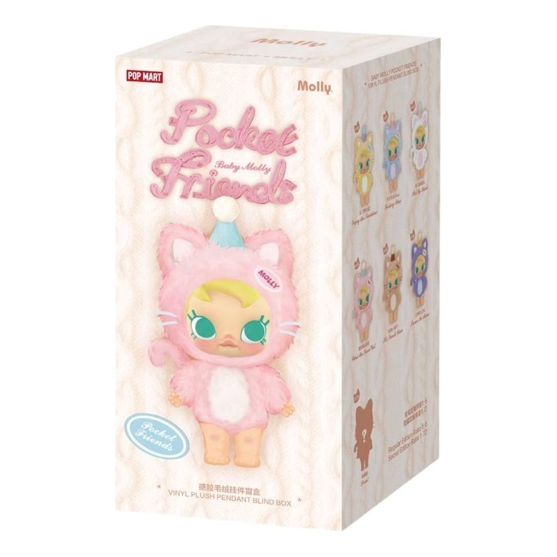 

Фигурка Pop Mart Baby Molly Pocket Friends Vinyl Plush Pendant Sealed Case (1 Blind Box)