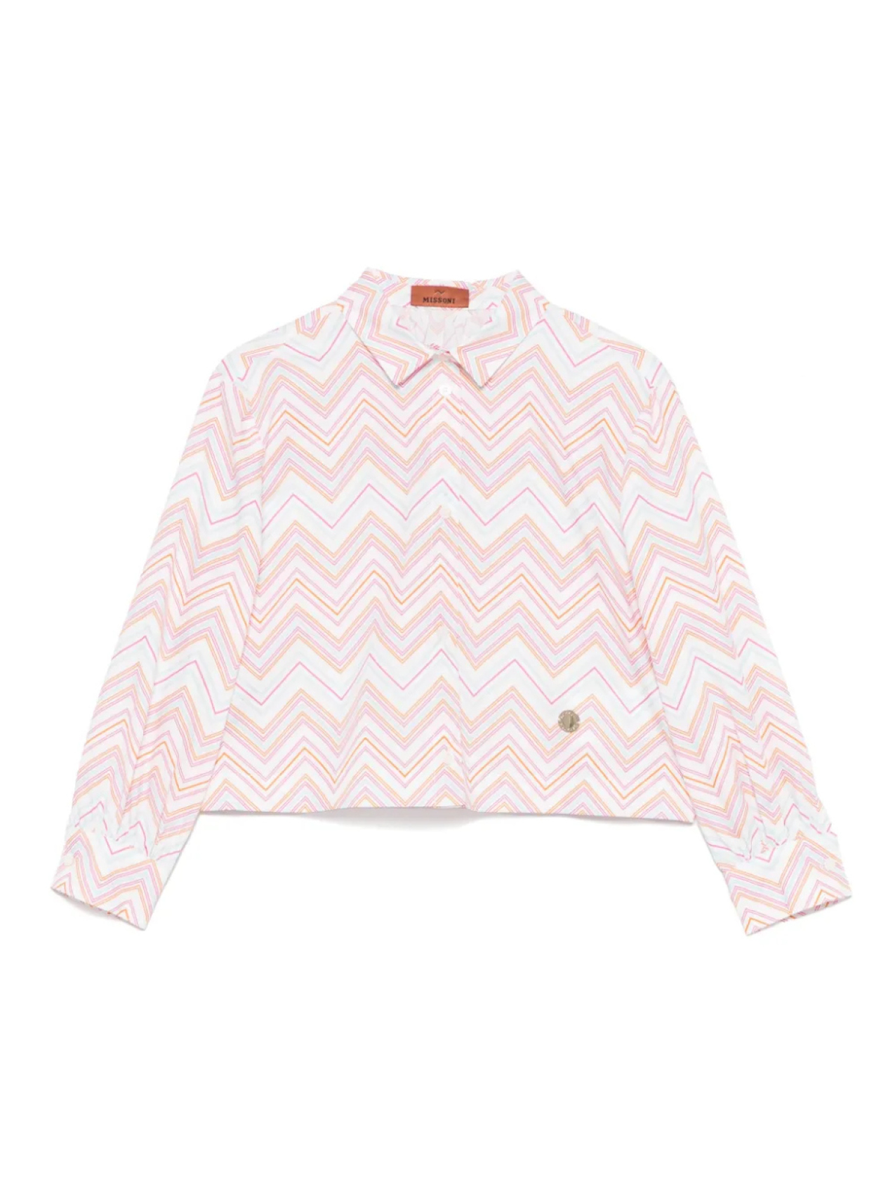 

Рубашка с зигзагом Missoni Kids, белый