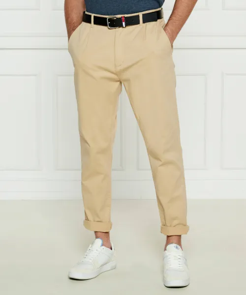 

Брюки Айзек Slim fit Tommy Jeans, бежевый