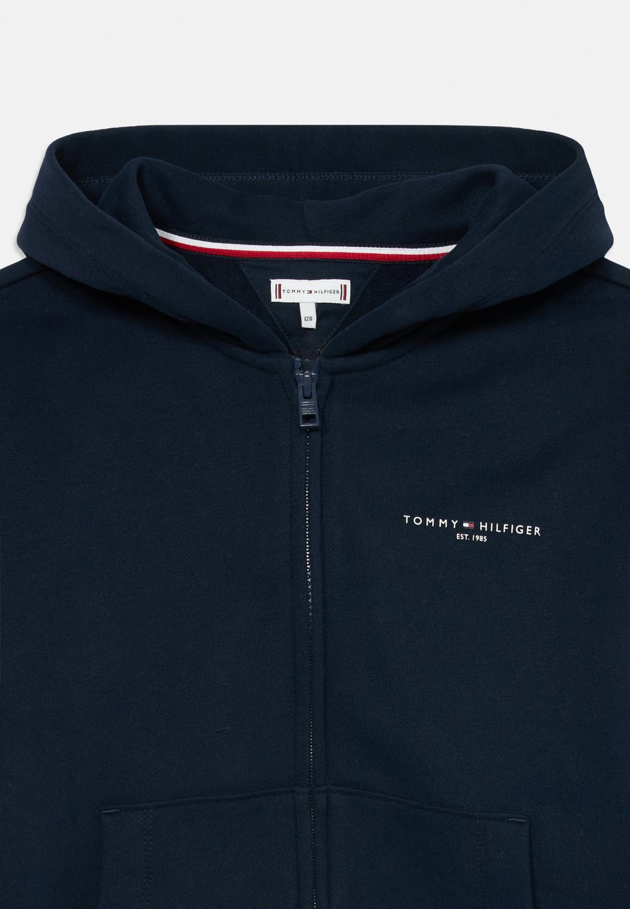 Худи Tommy Hilfiger MINI ZIP THROUGH HOODIE UNISEX, Dark Night Navy/Dark Blue — фото 3