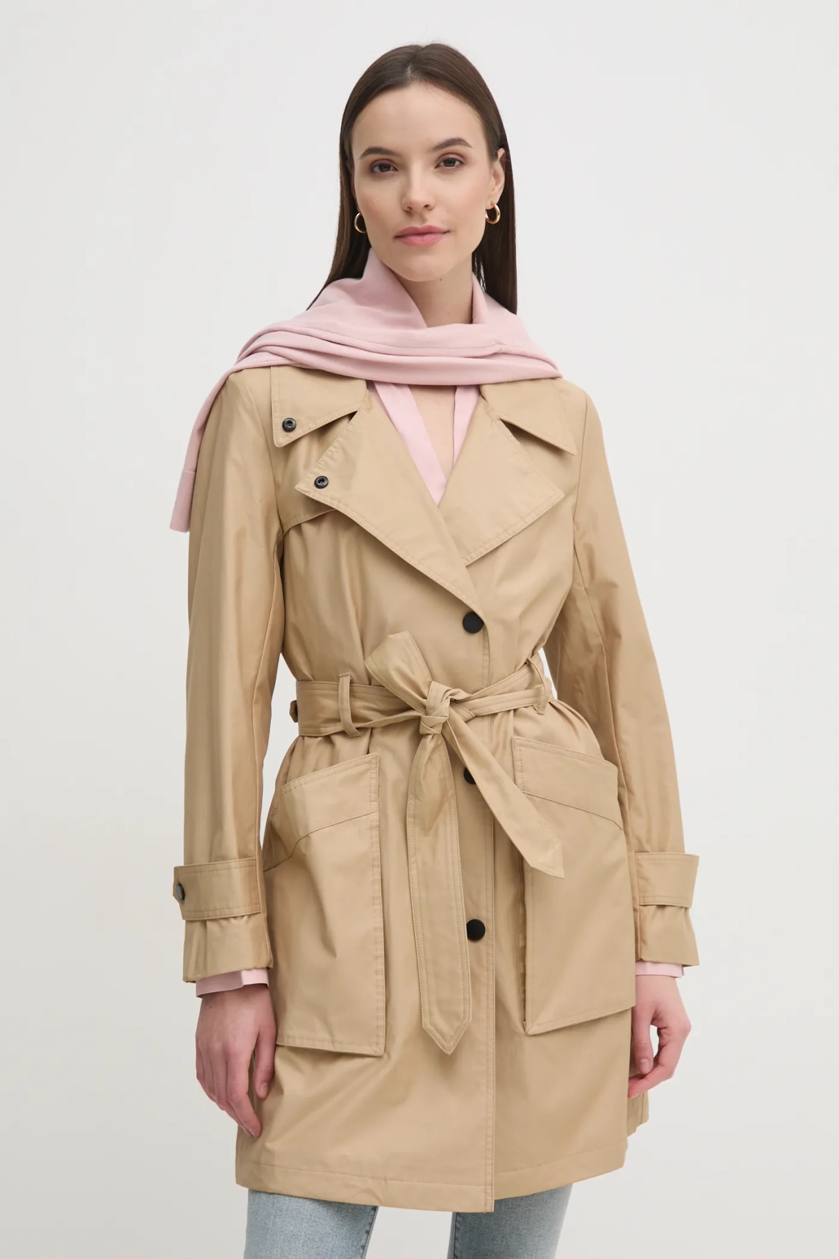 

Тренч Dkny, бежевый