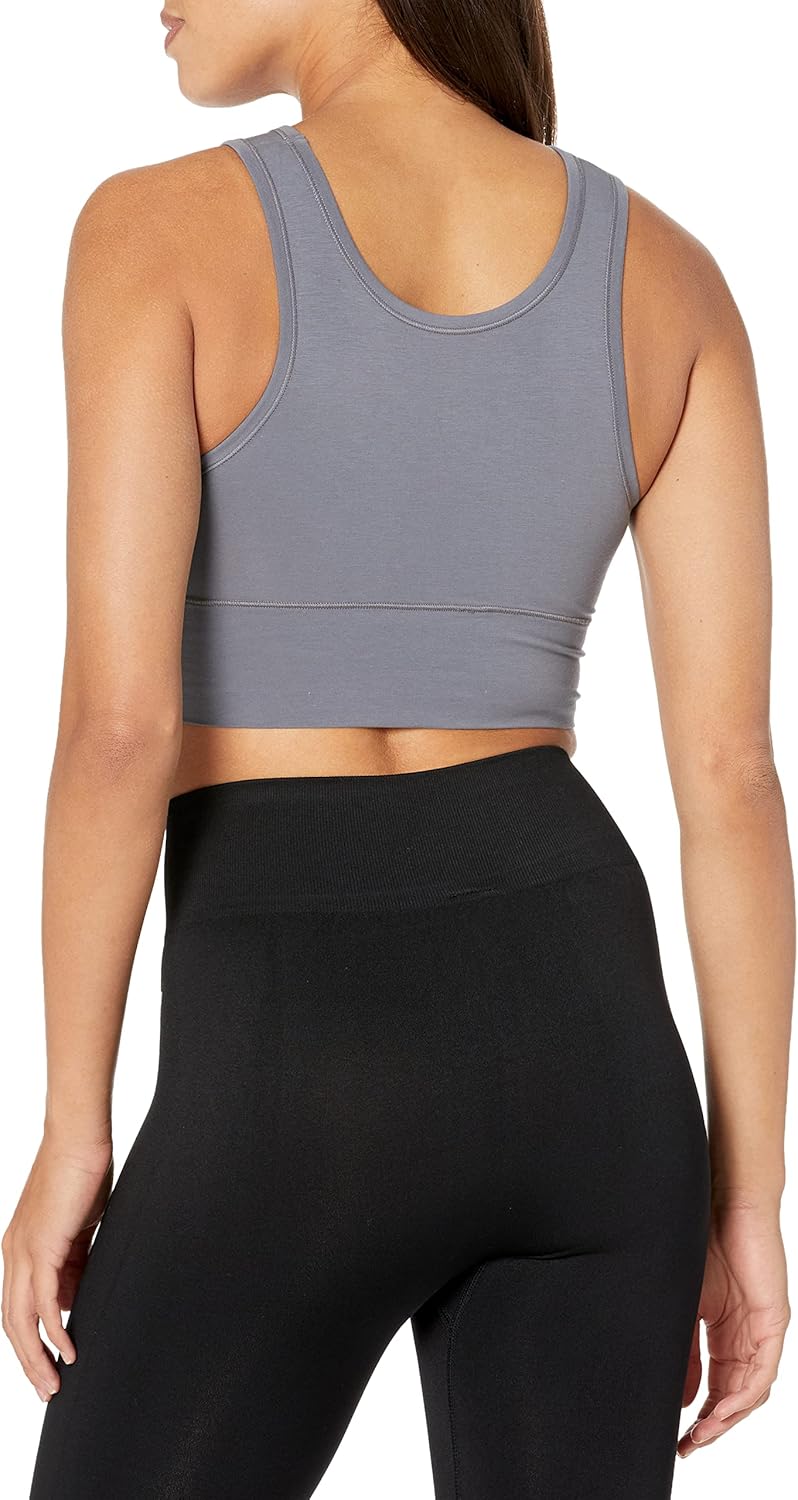 Женская майка Calvin Klein Naturals из хлопка и эластичного материала Flex, Asphalt Grey — фото 2