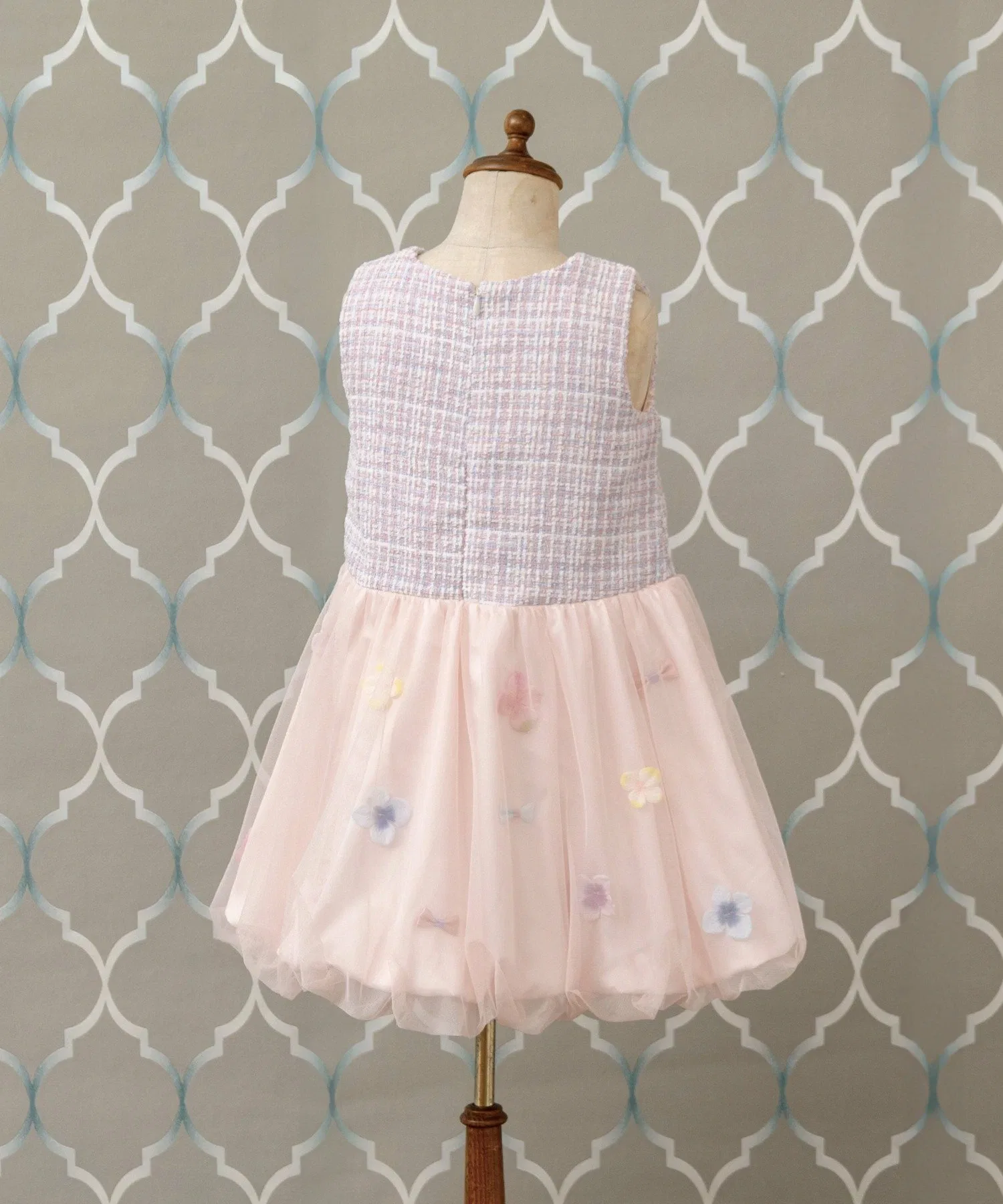 Торжественный комплект из цветов и лент (2 предмета) Panpantutu, Pink tweed — фото 3