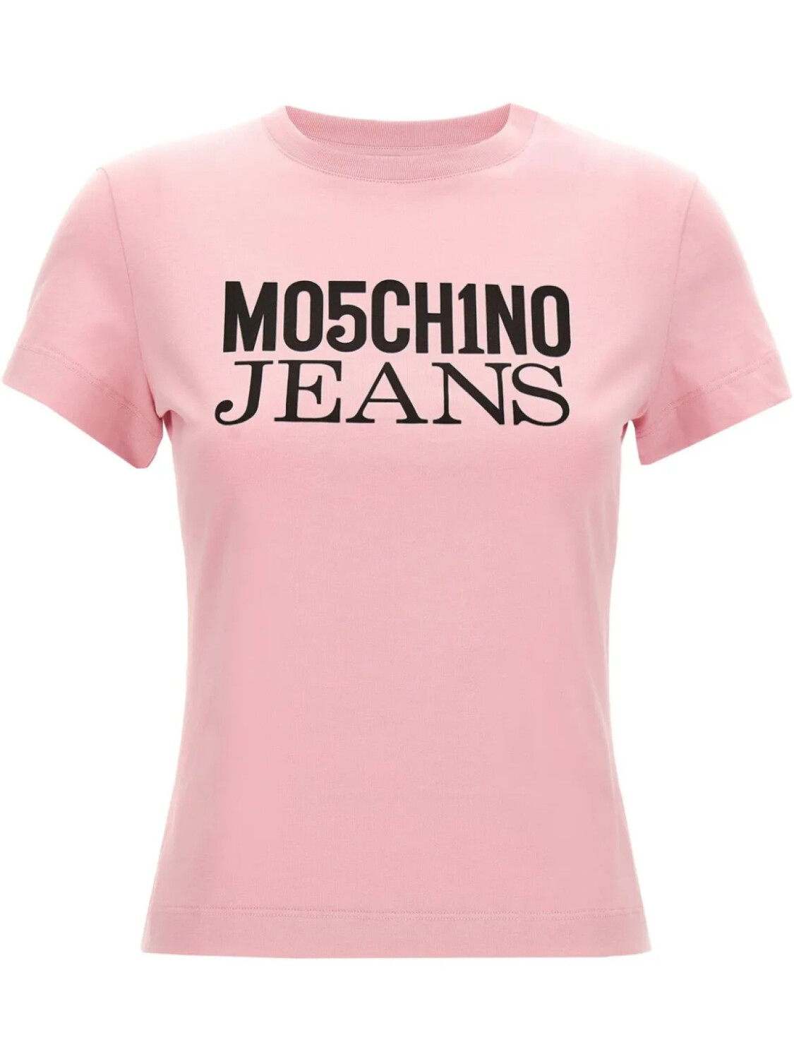 

Футболка с короткими рукавами и принтом логотипа MOSCHINO JEANS, розовый