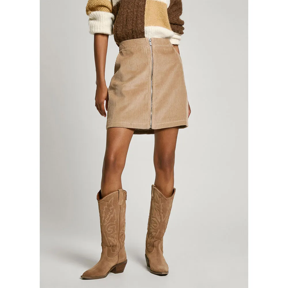 

Юбка Pepe Jeans Cassie short skirt, бежевый