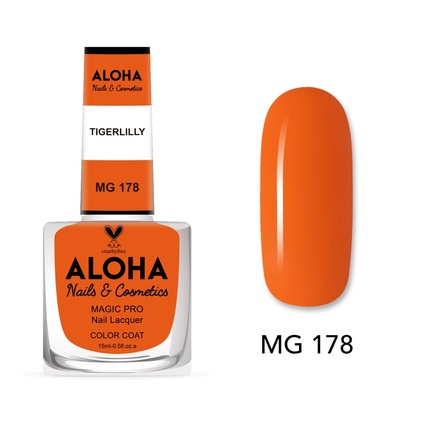 

Лак для ногтей Magic Pro 15 мл - Mg 178 / Тигровая лилия Aloha Nails & Cosmetics