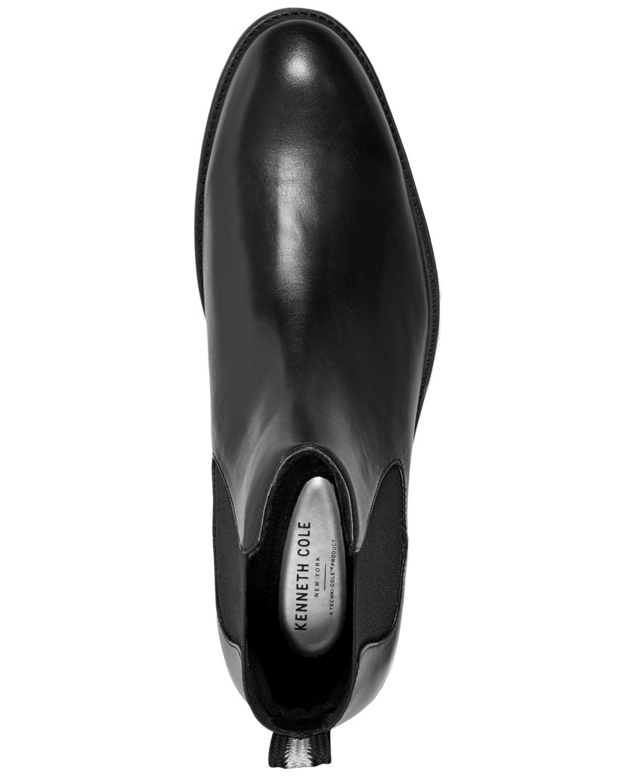 Мужские ботинки Tully Chelsea Kenneth Cole New York, Black leather — фото 4