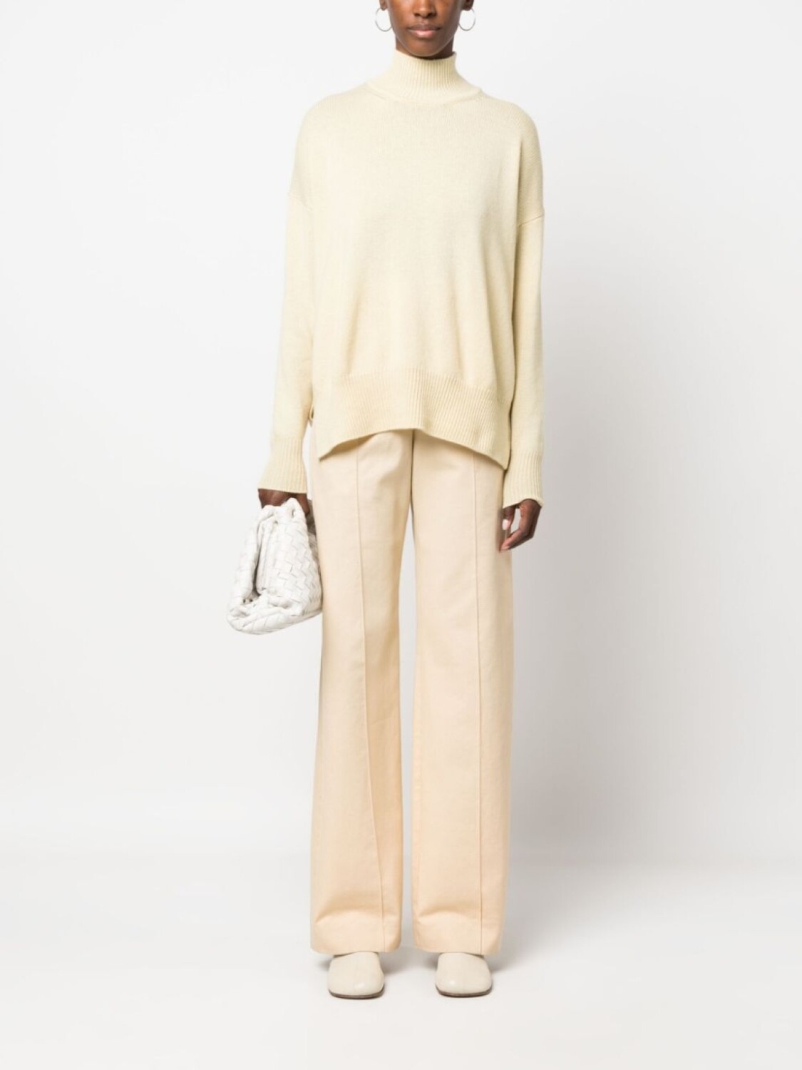 Jil Sander джемпер с высоким воротником, желтый — фото 2