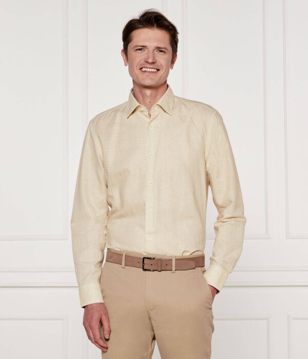 

Льняная рубашка c-hal-kent-c1-223 Casual fit Boss, желтый