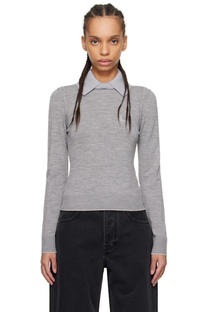 

Серый трикотажный поло «The Tricot» JACQUEMUS