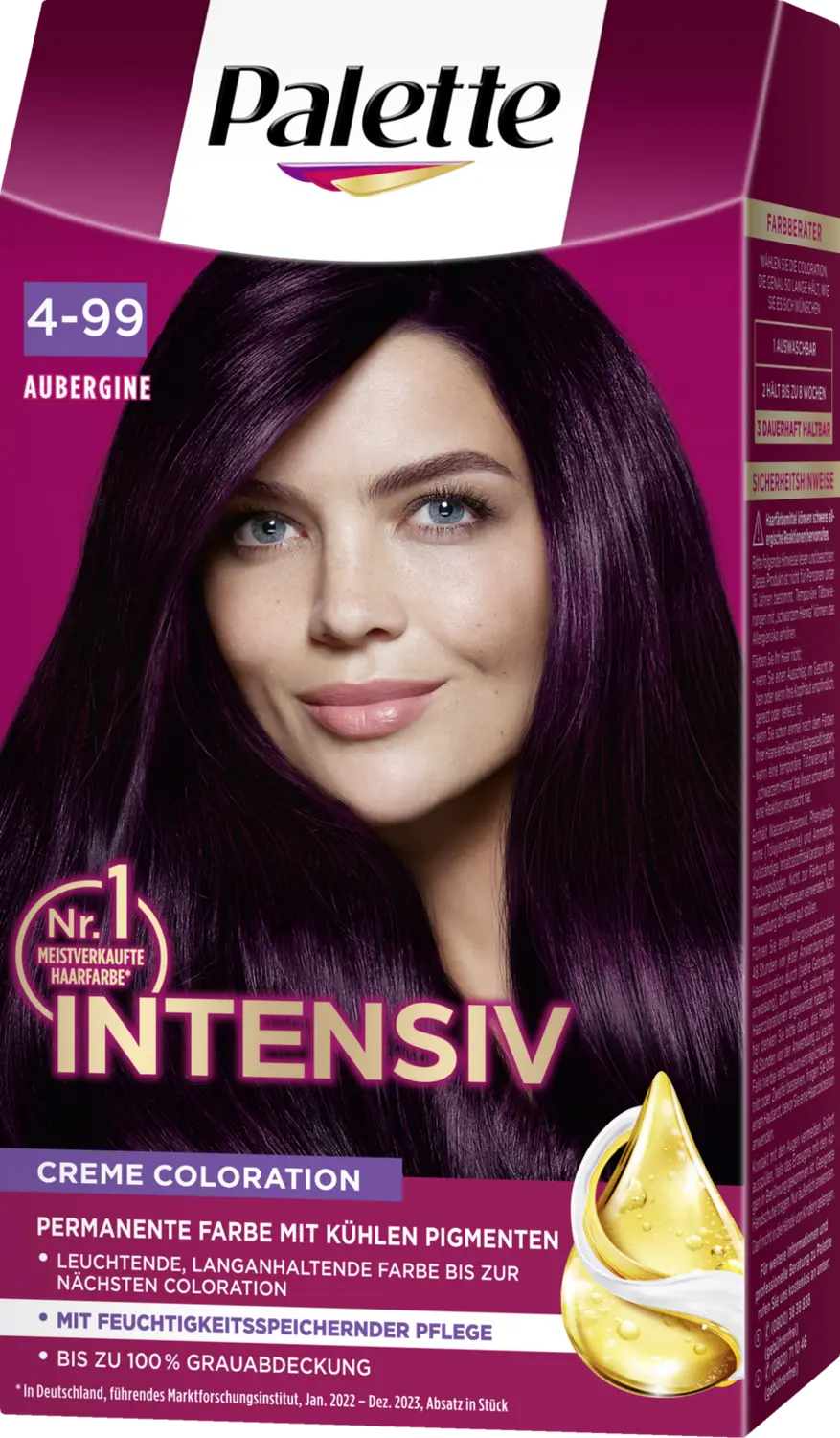 Краска для волос Poly Palette Intensiv Creme Coloration 4-99 Aubergine — фото 2